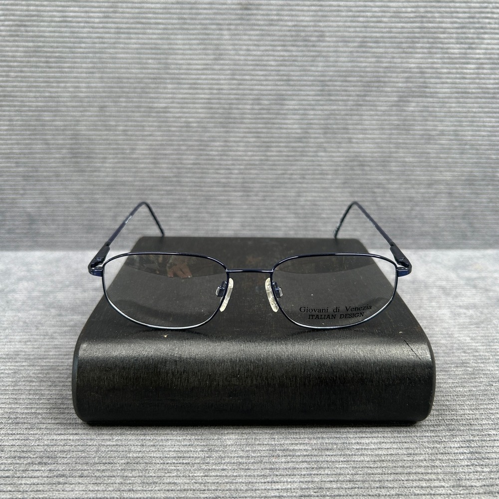 Giovani di Venezia Nelson Blue Italian Design Y2k Eyeglass Frames 52-18-140